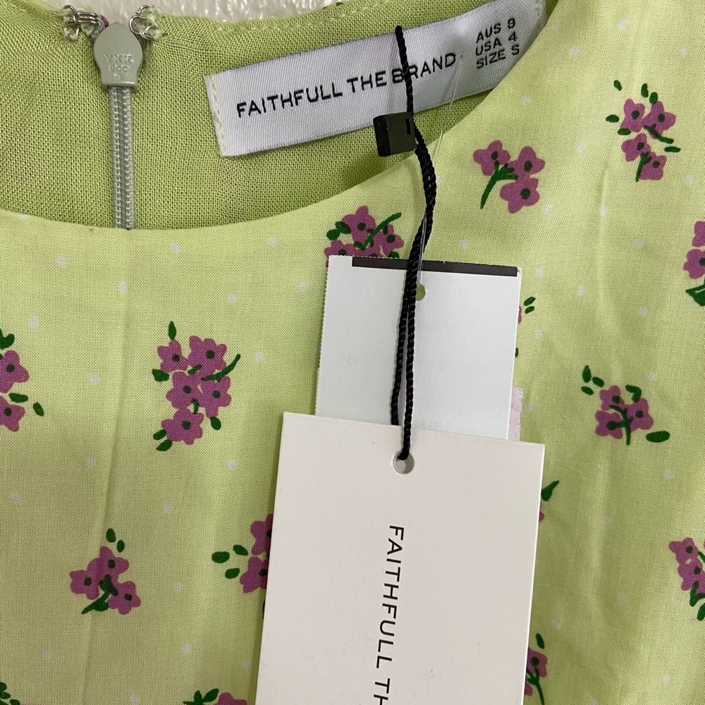 🌾NWT Faithfull the Brand Florence Mini Dress - Picture 12 of 16